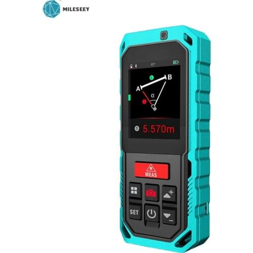Mileseey Laser Rangefinder Handheld 4x Zoom with Rotary Touch Screen Distance Meter S2 For Indoor and Outdoor Decoration