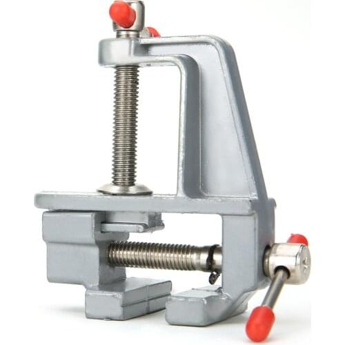 Mini Aluminum Bench Vise Woodworking Table Clamp Crimping Hand Tool Table Vise Mini Locksmith Clip Small Jewelers DIY Parts