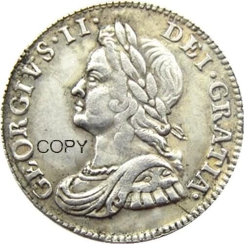 Great Britain 4 Pence 1740 Silver Plated Copy coins