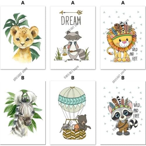 Diamond Embroidery Full Square Drill Baby Giraffe Tiger Horse Rhino Leaf Diamond Painting Cross Stitch Kits Mosaic Room Decor