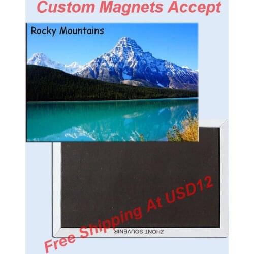Home Decor Stickers,Fridge Magnet Canada Rocky Mountains Magnet 5728 Memorabilia wholesale/Customized Accept