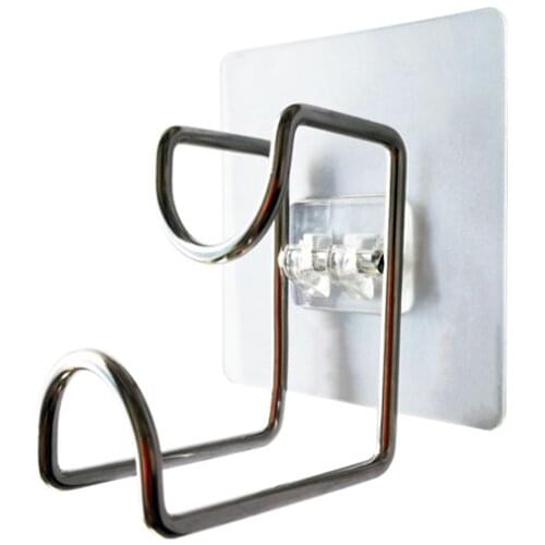 Stainless Steel Strong Adhesive HookWall Mounted Door Sticky Hanger Holder Wash Basin Holder for Kitchen Bathroom Creative hooks