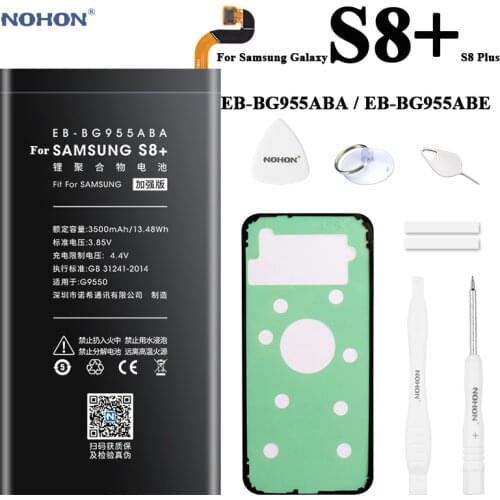 Nohon Battery For Samsung Galaxy S8 Plus S8+ EB-BG955ABA EB-BG955ABE G955 G9550 G955A G955F G955FD G955S G955T G955P For SAM S8