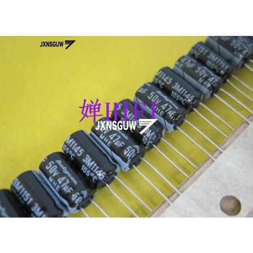 20PCS NEW RUBYCON MHE 50V47UF 6.3X11MM Aluminum electrolytic capacitors 47uF/50v 105 degrees 47UF 50V