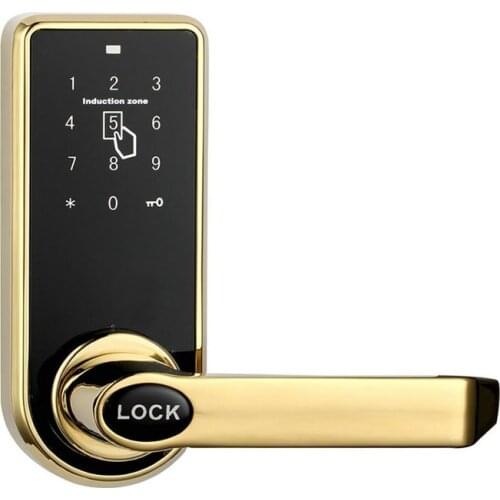 Touch screen digital keypad ID card electronic door lock latch bolt door lock Password + Key +card OS8818