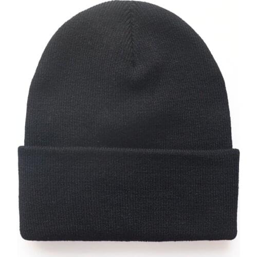 Luxury Fashion Brand Winter Autumn Warm Beanies Men Women Big Size Solid Knitted Hip Hop Outdoor Soft Hat Trendy Adult Caps Top