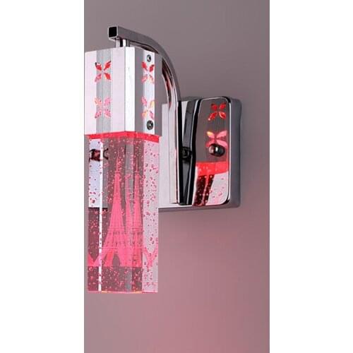 Modern Crystal LED Wall Lamp Bubble Tower Aluminum Glass Mounted Light Indoor Home Fixtures Sconce for Bedside Living Room