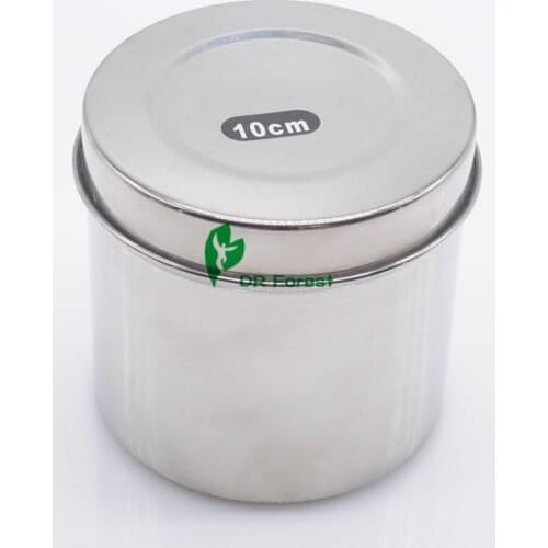 Dental Special 10cm Cotton Ball Gauze Tampon Jar Holder Stainless Steel