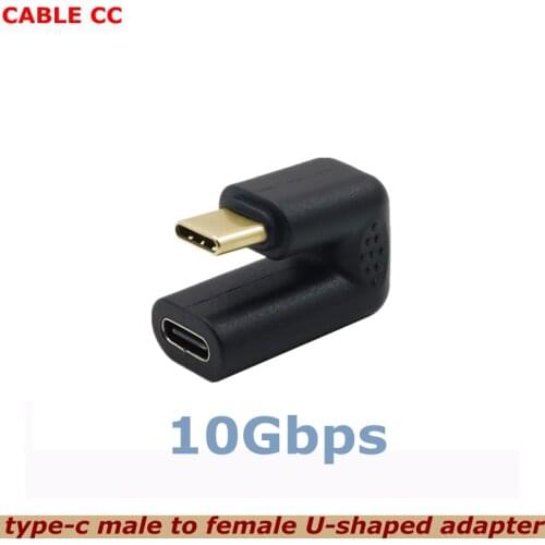 USB 3.1 Type-c Male to Female U-shaped Adapter Supports Audio and Video 4K 60HZ 21 Core 10Gbps Suitable for Mobile MacBook
