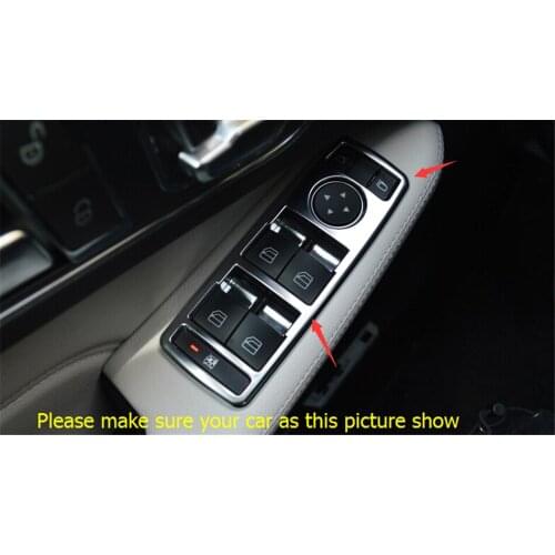 Yimaautotrims Auto Accessory Armrest Door Window Glass Lift Button Cover Kit For Mercedes Benz GLA X156 200 220 2015 2016 2017
