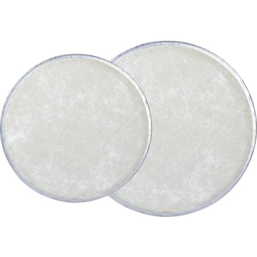 2 Piece Synthetic Leather Drum Head Replacement Skin - 8 "and 10"