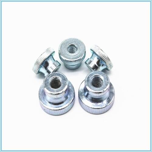 10PCS M3 M4 M5 M6 anized Knurled Thumb Nut Iinstrument Hand Tighten Nut 3D Printers Parts Curtain Wall