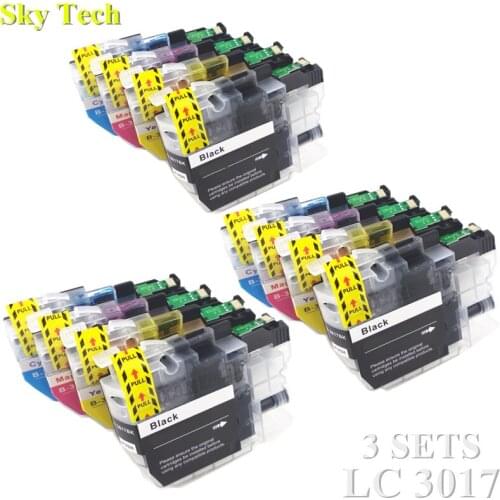 12X Compatible Ink cartridge For LC3017 XL LC-3017 XL , For Brother MFC-J5330DW MFC-J6530DW MFC-J6730DW MFC-J6930DW etc