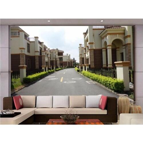 3d wallpaper Custom photo mural European villa corridor scenery living room decor painting 3d wall mural wallpaper for walls 3 d