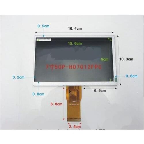 7"inches of 50 p LCD screen H-H07012FPC-AC1 H-H070D-12AY LCD H07012FPC