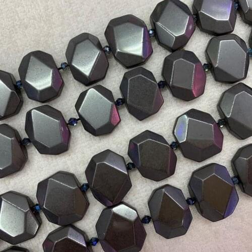 Natural Hematite stone beads natural gemstone beads DIY loose beads for jewelry making strand 15" wholesale
