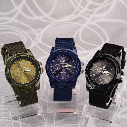 2021 Newest Watch For Men Fashion Casual Sport Army Green Mens Quartz Watches Soft Nylon Watch Band Male Clock Relogio Masculino