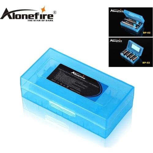 Alonefire Environmental Plastic Case Holder protection Travel Battery safety Storage box for 18650 18350 26650 CR123A AA AAA