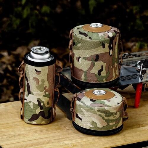 Can Cover Camping Outdoor Bottle Protector Sleeve Oxford Cloth Portable Tissue Box With Side Strap Outdoor Tool Accessory