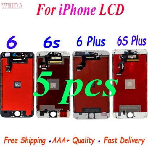 5PCS AAA+ LCD For iPhone 6 6S 6 Plus 6P 6S Plus LCD Display Touch Screen Digitizer Assembly for iphone 6 Plus LCD Replacement