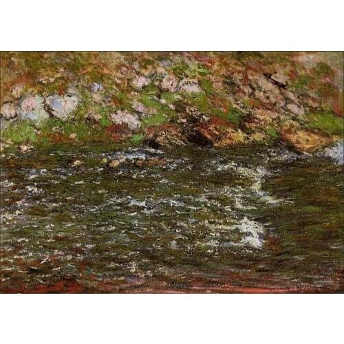 High quality Oil painting Canvas Reproductions Torrent of the Petite Creuse at Fresselines (1889) By Claude Monet hand painted