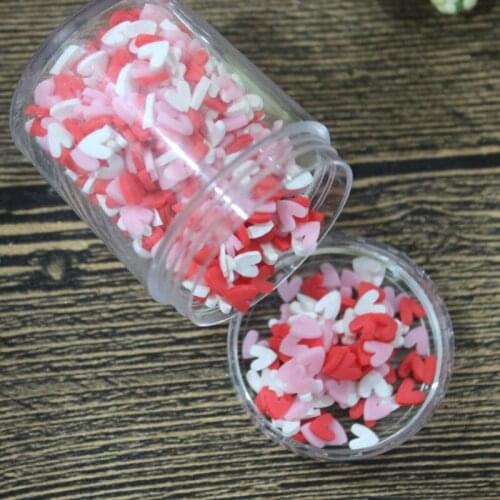 30 Gram Mini Heart Candy Rice Food Clay Miniature Dollhouse Decoration Fairy Garden Home Decor DIY Accessories