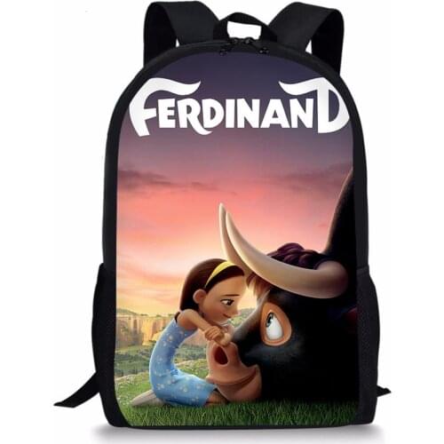 HaoYun Fashion Childrens' School Backpack Ferdinand Pattern Students School Bag Cartoon Anime Design Teenagers Book-Bags Mochila