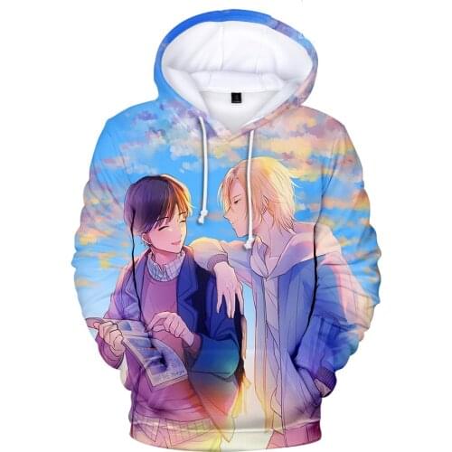 Hip Hop BANANA FISH Character 3D Printed Hoodies Male Female Vogue Sweatshirt Trendy Couples Streetwear 3D Anime Pullovers Tops