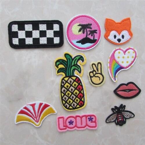 New arrival cartoon patch hot melt adhesive applique embroidery DIY Clothing sticker accessories Supplies 1pcs sell C5776-C5795