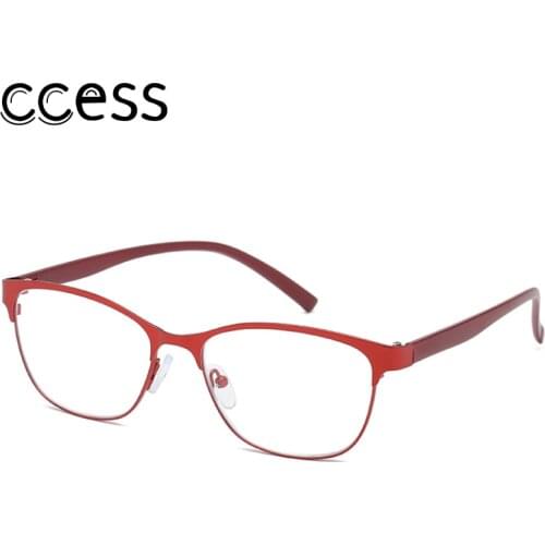 Accalia New Retro Metal Reading Glasses Women Presbyopic Blue Light Blocking Eyeglasses for Ladies Elder Eyewear Spring Hinges