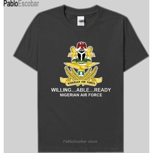 Air Force Nigeria Nijeriya Nigerian NG new Tops t shirt Short sleeve country summer Fashion sports Army Tactical Military