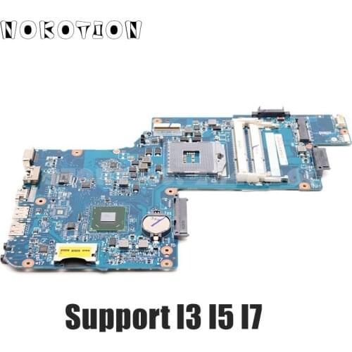 NOKOTION H000038380 H000038370 MAIN BOARD For Toshiba satellite C850 L850 Laptop Motherboard HM76 DDR3 Support I7