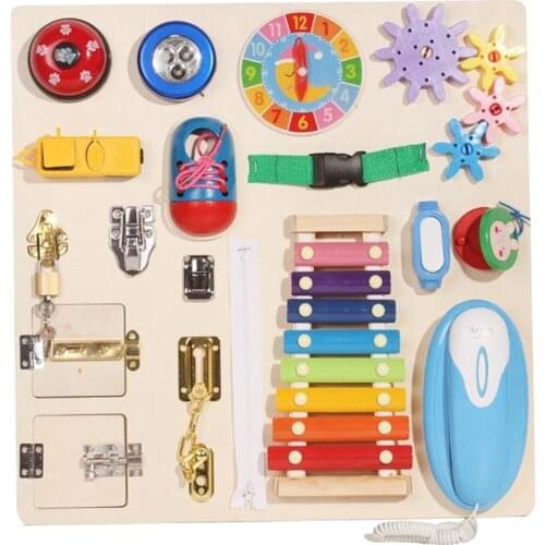 Basic Life Skills and Fine Motor Activity for Toddlers Sensory Board Game