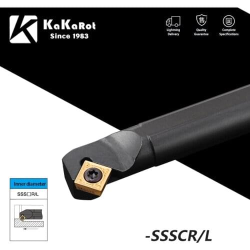 KaKarot Internal Turning Tool Holder S25S-SSSCL09 S12M-SSSCR09 S25S-SSSCR09 Carbide Inserts SCMT/SCGT09 Lathe Cutting Tools