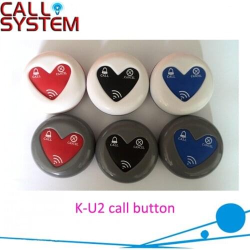 Simply press button to call for service; brand new restaurant cafe hotel wireless Guest Call Button K-U2