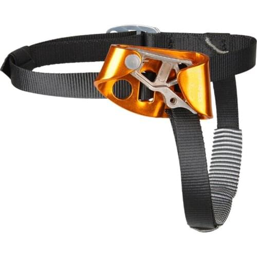 P64 Outdoor climbing rock climbing/fire/hole rescue/aerial /SRT single rope technology right foot rise Device CE certificati