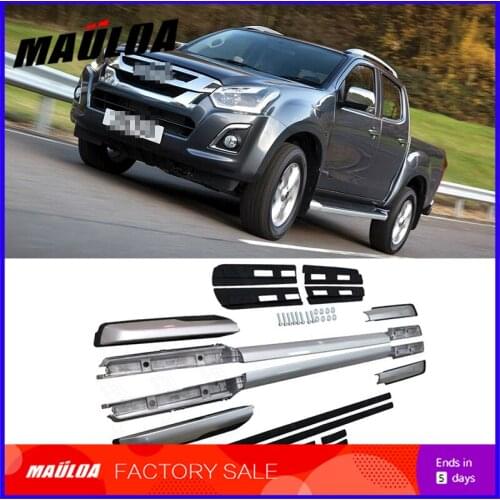 High quality Aluminium alloy screw install side rail bar roof rack for D-MAX 2012 2013 2014 2015 2016 2017 2018