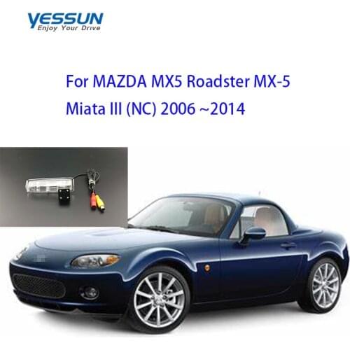 Yessun License plate camera For MAZDA MX5 Roadster MX-5 Miata III (NC) 2006 ~2014 CCD car rear camera/ fisheye reversing camera