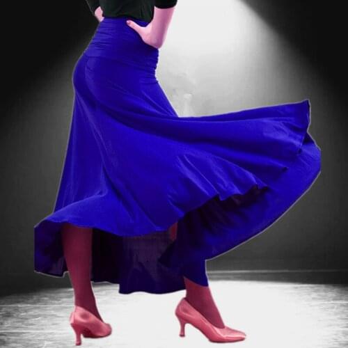 Women flamenco Dance costumes purple flamenco skirts ballroom latin salsa dancing dress skirt dancewear tango cha cha in stock