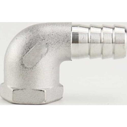 1pcs DN25 inner diameter hexagonal pagoda 90° right angle elbow joint hose 25mm-32mm tower head outer diameter stainless steel