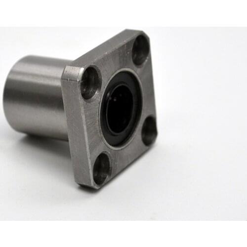 2pcs LMK30UU 30mm x 45 mm x 64 mm 30 mm square flange ball bearing bush for 30mm linear guide rail rod axis cnc diy