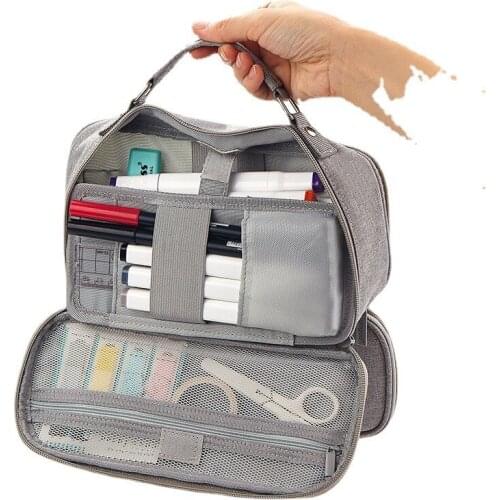 9.5 Inch 5 Layers Pen Holder,Pencil Box,Pencil Case,Large-capacity Stationery,Makeup Brush Storage Box