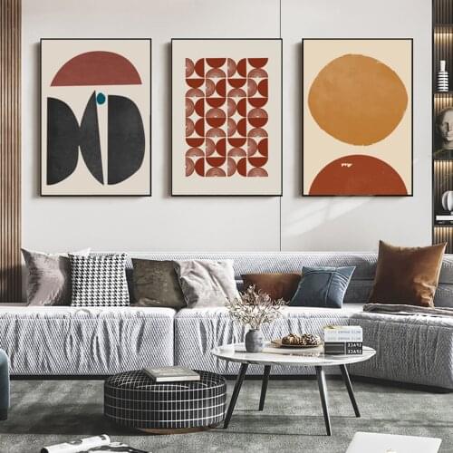 Abstract Boho Poster Line Geometry Patterns Minimalist Canvas Painting Wall Prints Art Picture DIning Living Room Interior Decor