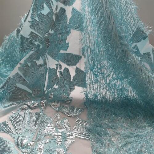 African Lace Fabric 2021 High Quality Organza Embroidery Brocade Dress 5 Yard French Laces For Wedding Party ogs0014