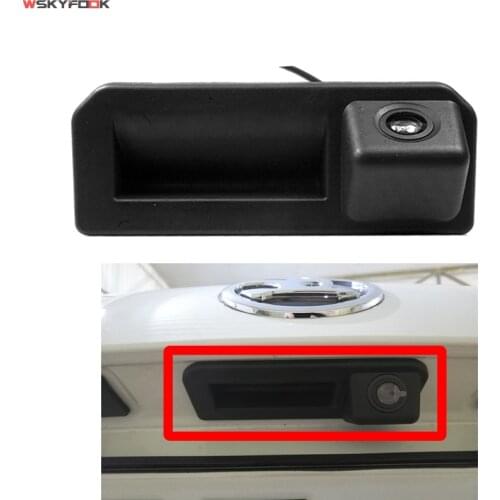 Car Trunk Handle Rear View Reverse Camera for VW Passat B5 B6 B7 2008-2015, Tiguan Touareg Touran Jetta SE MK6 Waterproof Camera