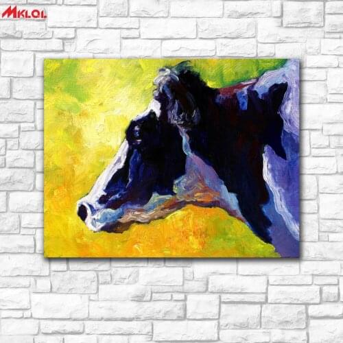 Large Wall Art Impressionist Cow Canvas Painting For Living Room Home Decoration Oil Painting On Canvas Wall Painting Unframed