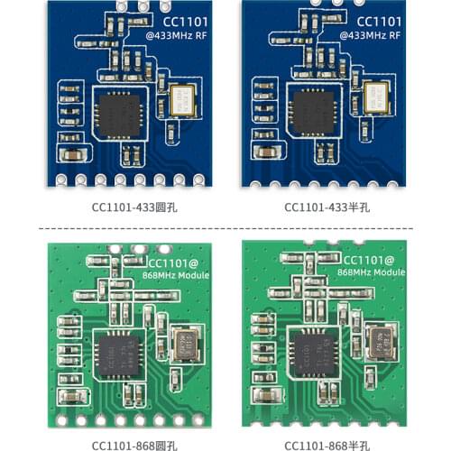 CC1101 Industrial Radio Frequency Communication Module SPI Transceiver Routine 433/868MHz Small Volume Patch