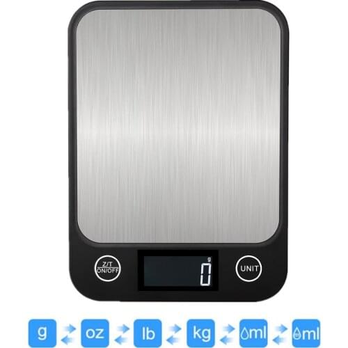 10kg Digital Kitchen Scale Multi-function LCD Display Stainless Steel Weighing Electronic Food Scale Cooking Tools Balance