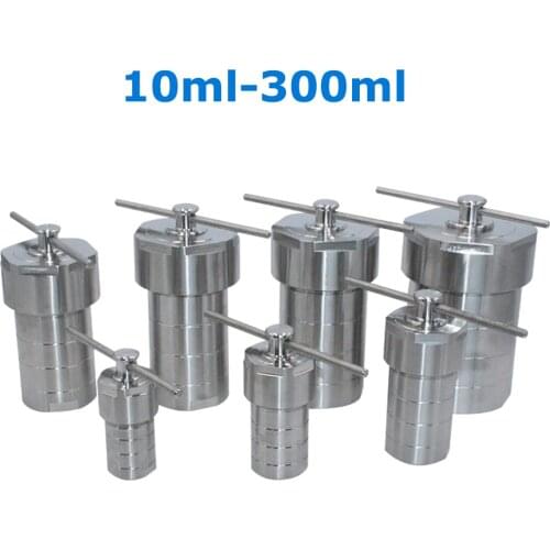 Hydrothermal Synthesis Autoclave Reactor with PTFE Lined Vessel Acid and Alkali Resistance10ml-300ml for Lab