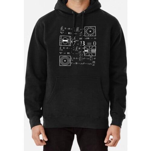 Maxwells Equations Hoodie James Clerk Maxwell Carl Friedrich Gauss Michael Faraday Gausss Law No Monopole Theoretical Physics
